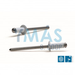 REMACHE ALUMINIO ESTANDAR 4.0X10MM BLANCO C/50