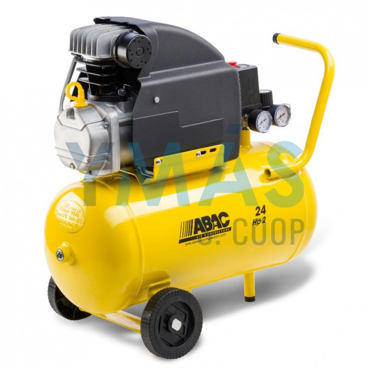 COMPRESOR MONOF.24L 2HP 8 BAR CON RUEDAS B20