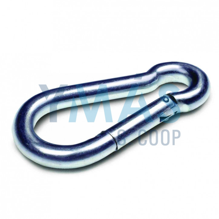 MOSQUETON BOMBERO DIN 5299 ZINCADO 6X60 2 UNIDADES