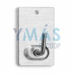 PERCHA ADHESIVA CROMADO 2 UNIDADES