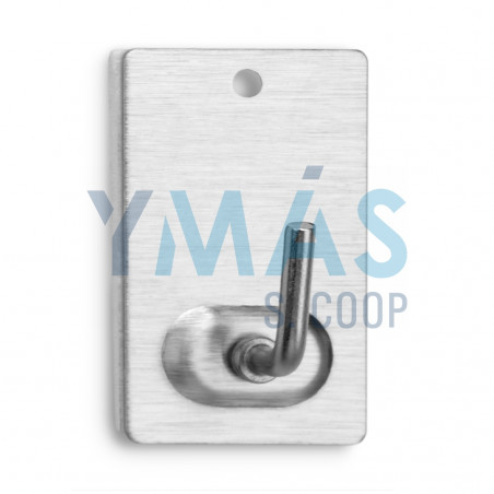 PERCHA ADHESIVA CROMADO 2 UNIDADES