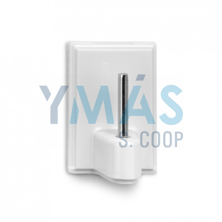 PERCHA VISILLO ADHESIVO BLANCO 4 UNIDADES