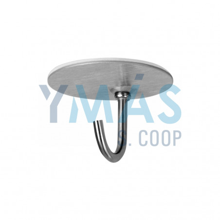 PERCHA ADHESIVA ACERO INOX VERTICAL 2 UNIDADES