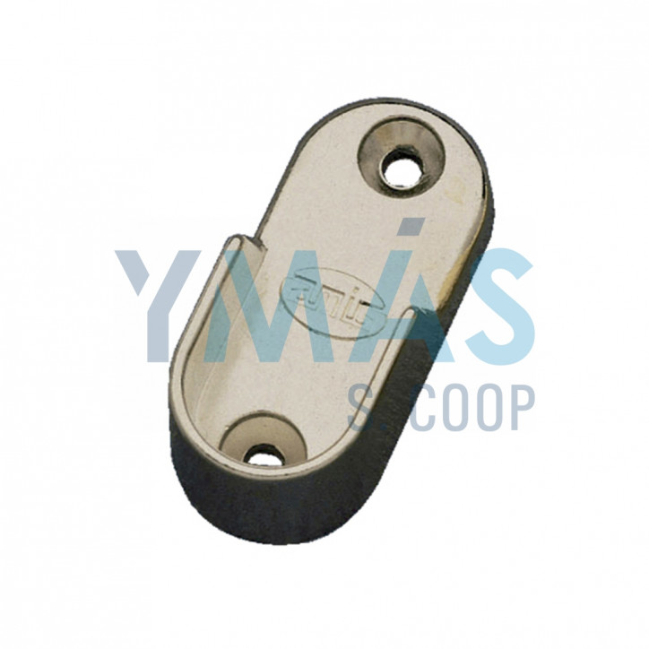 SOPORTE LATERAL OVAL 30X15MM NIQUELADO 2 UNIDADES