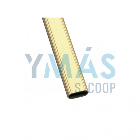 TUBO ARMARIO 30X15X1.4MM X 2M ALUMINIO ORO