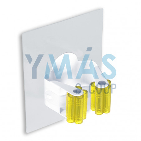 SUJETAESCOBAS RODILLO INDIVIDUAL ADHESIVO AMARILLO