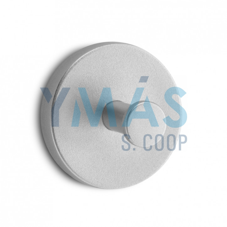 PERCHA ADHESIVA CIRCULAR 2 UDS CROMO MATE