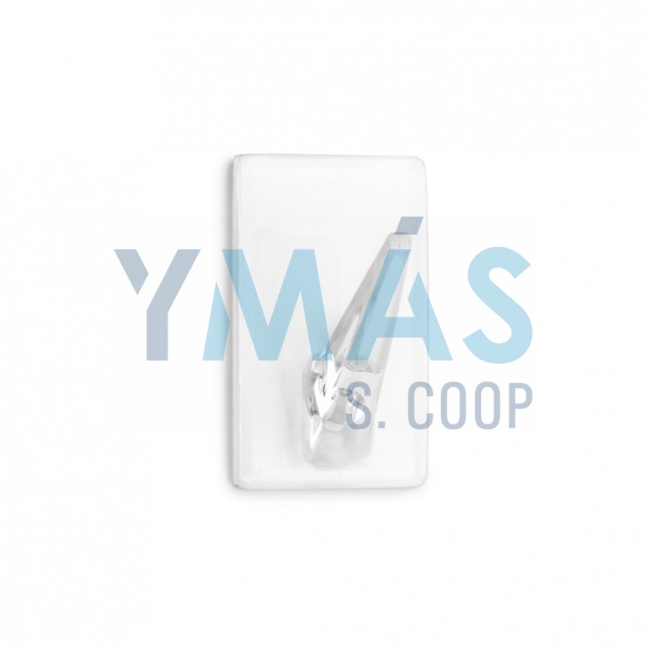 PERCHA ADHESIVA TRANSPARENTE COCINA 4UDS