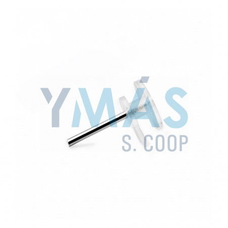 COLGADOR PARED TRANSPARENTE 10UDS