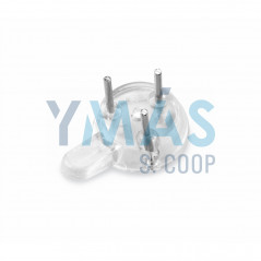 COLGADOR PARED TRANSPARENTE 6UDS