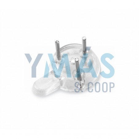 COLGADOR PARED TRANSPARENTE 6UDS