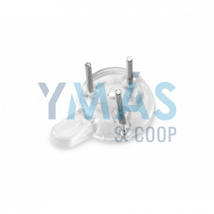 COLGADOR PARED TRANSPARENTE 6UDS