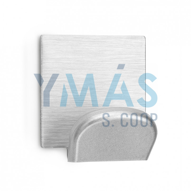 PERCHA ADHESIVA ACERO INOX CROMO MATE 2 UNIDADES