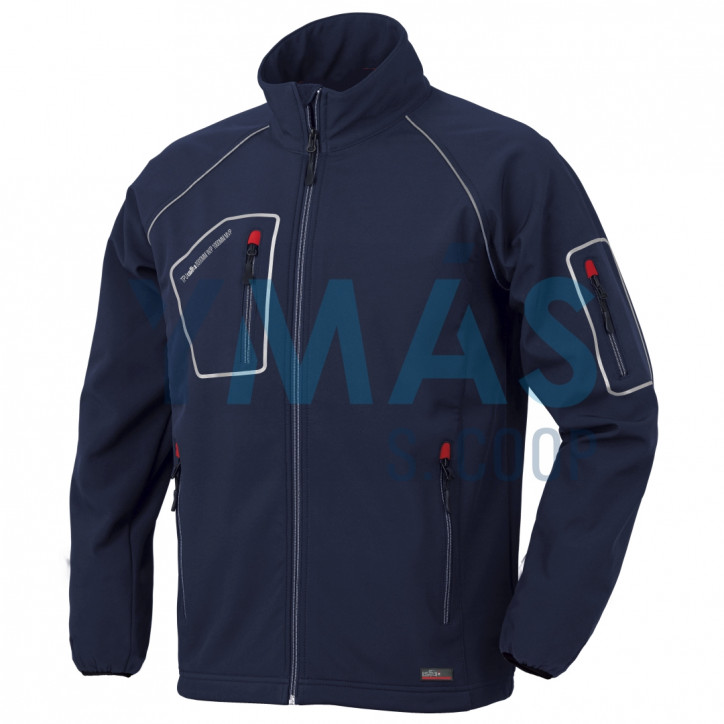 CHAQUETA SOFTSHELL JUST AZUL M