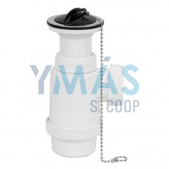 SIFON RIGIDO LAVABO BIDE CON VALVULA 1"1/2