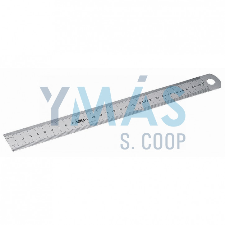 REGLA SEMIRIGIDA INOX 300X30X0,8