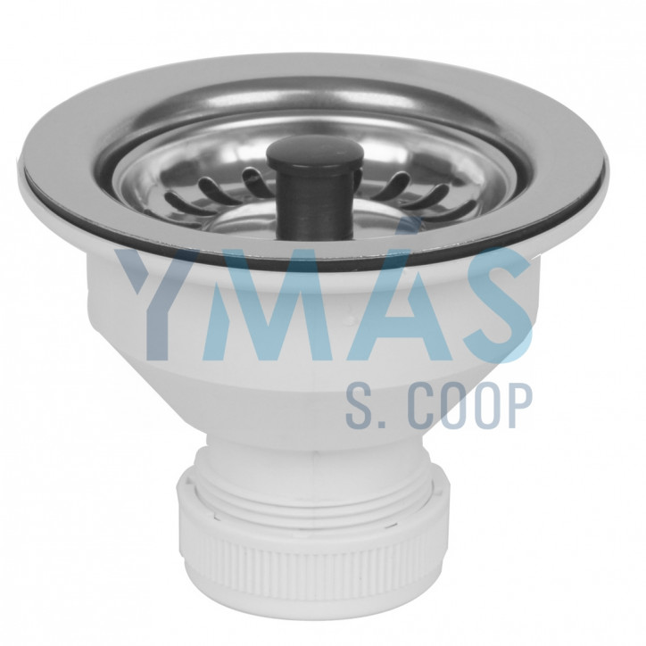 VALVULA CESTA 115MM 1-1/2" C/TAPON "TEKA INOX"