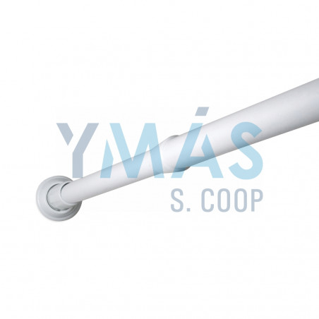 BARRA BAÑO ALUMINIO RECTA EXTENSIBLE 110-190 BLAN