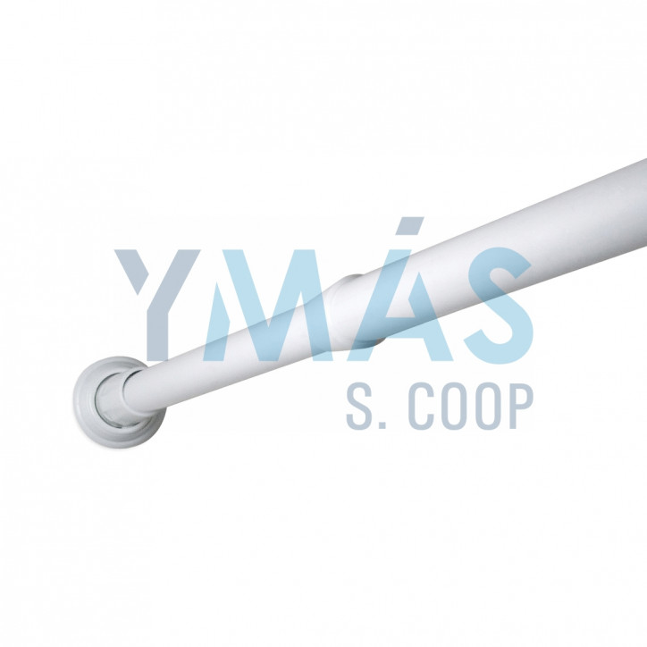 BARRA BAÑO ALUMINIO RECTA EXTENSIBLE 110-190 BLAN