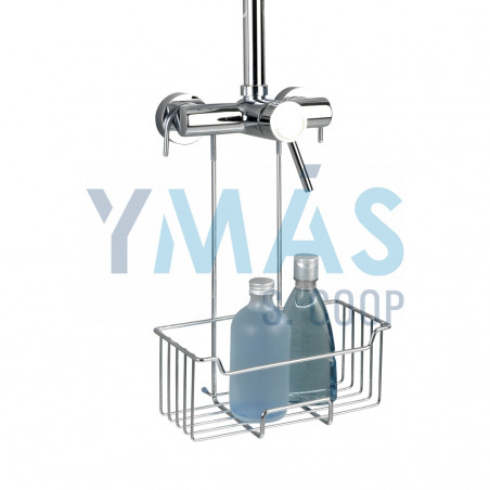 CESTO DUCHA ACERO INOX MILO 25X36X14CM