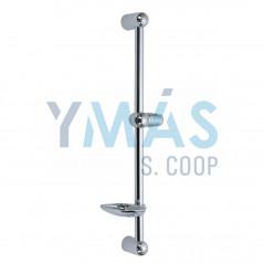 BARRA DUCHA VEGA 63CM CROMO CON JABONERA