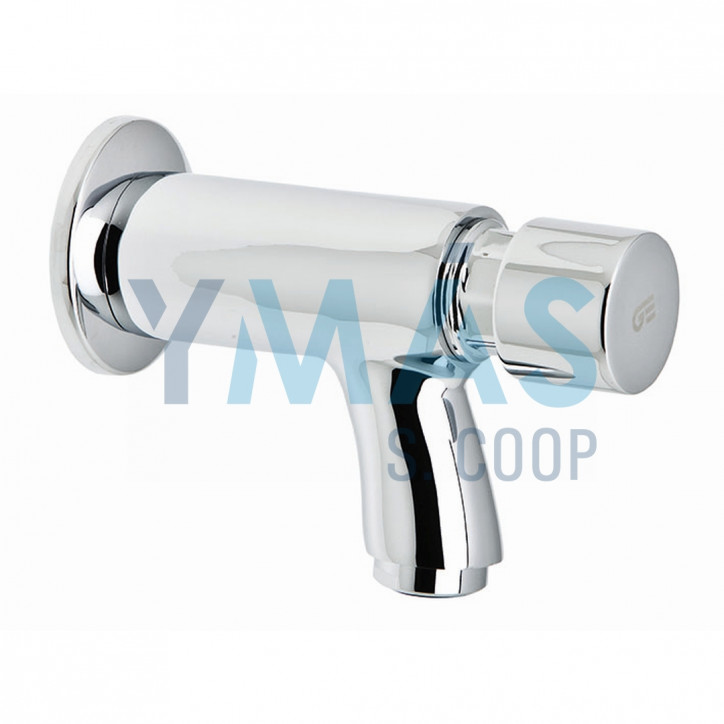 GRIFO LAVABO MURAL TEMPORIZADO CROMO 1/2"