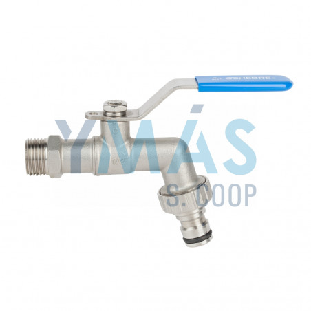 GRIFO ESFERA MANGUERA ACOPLE RAPIDO INOX 1/2"-3/4"