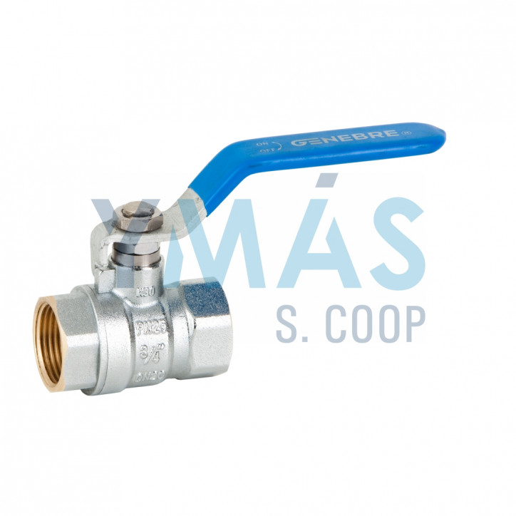 VALVULA ESFERA ROSCA GAS PASO TOTAL H-H 1-1/4"