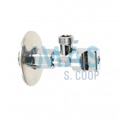 VALVULA ESCUADRA SIN TUERCA 1/2"-3/8" C/2 UNIDADES