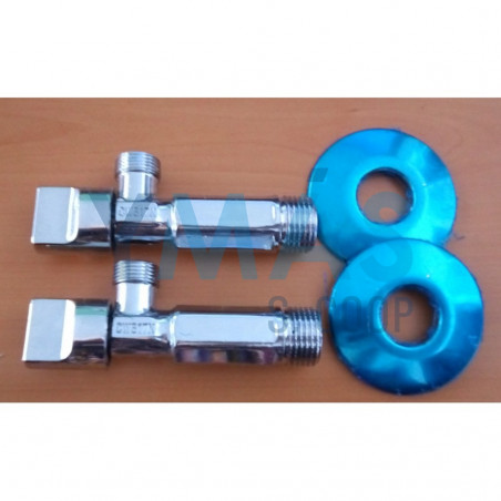 VALVULA ESCUADRA ALARGADA M-M 1/2"-3/8" 2 UNIDS