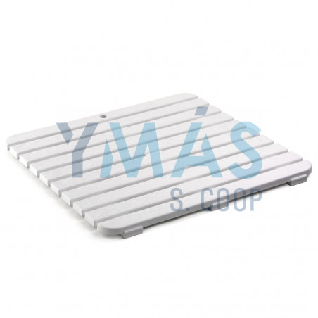 TARIMA BAÑO POLIPROPILENO BLANCA 55X55CM