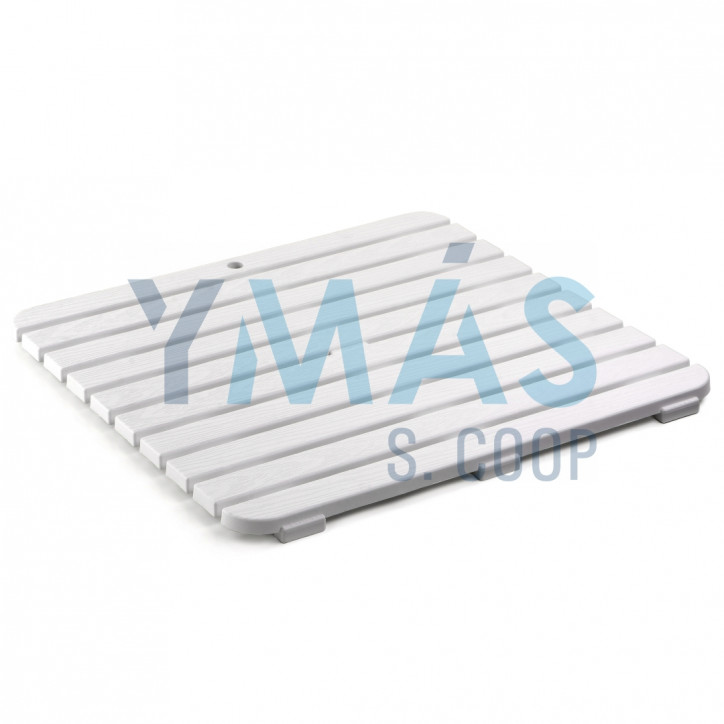 TARIMA BAÑO POLIPROPILENO BLANCA 55X55CM