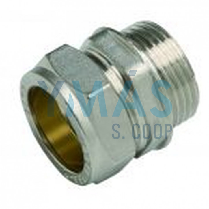 ENLACE MIXTO A COMPRESION MACHO A COBRE DN18X3/4"
