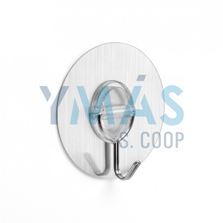 COLGADOR ADHESIVO REUTILIZABLE GANCHO ACERO INOX