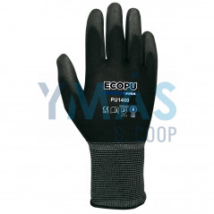 GUANTE NYLON PALMA PU NEGRO 7