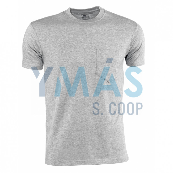 CAMISETA ALGODON MANGA CORTA GRIS M