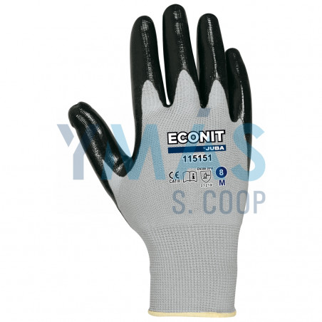 GUANTE ECONIT NYLON PALMA NITRILO 8