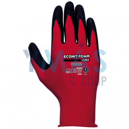 GUANTE ECONIT FOAM NYLON PALMA NITRILO 7
