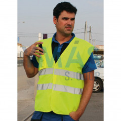 CHALECO ALTA VISIBILIDAD AMARILLO T-L C/BANDAS 3M