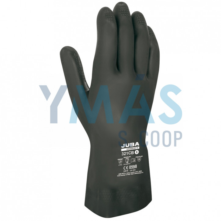 GUANTE GRANDEUR 70 LATEX NEOPRENO NEGRO 10-10,5