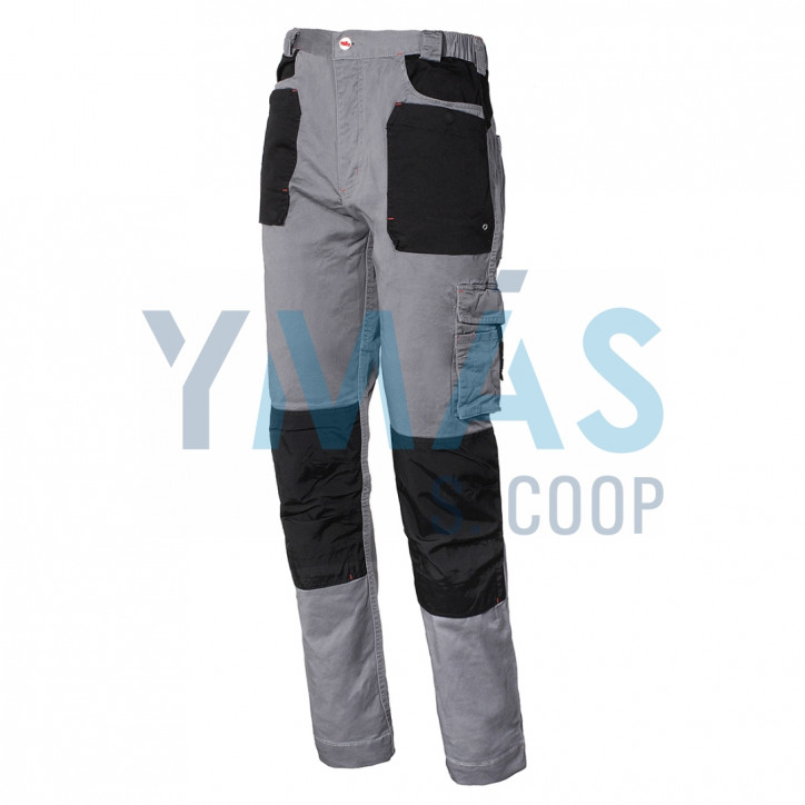 PANTALON STRETCH GRIS NEGRO XXL