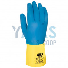 GUANTE LATEX AZUL/AMARILLO T-7 CONQUEROR II