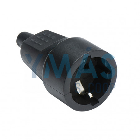 BASE MOVIL TT CAUCHO 16A-250V NEGRO