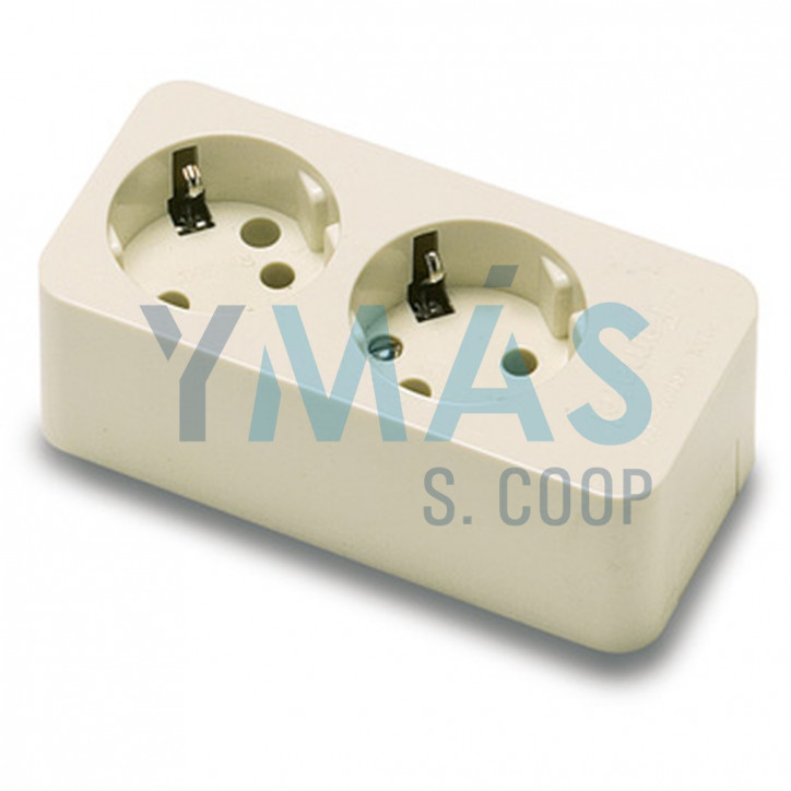 BASE MULTIPLE 2 TOMAS TT 16A-250V