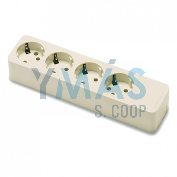 BASE MULTIPLE 4 TOMAS TT 16A-250V