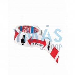 CINTA ADHESIVA DISTANCIAMIENTO SOCIAL 50MX50MM