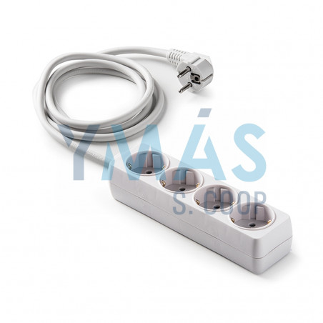 BASE MULTIPLE 4 TOMAS 1,5M BLANCO