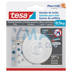GANCHO ADHESIVO TECHO PARED PINTADA 0,5KG
