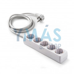 BASE MULTIPLE 5 TOMAS 1,5M BLANCO