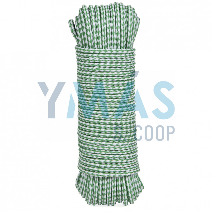 CUERDA POLIETILENO CON ALMA 4,5MM VERDE 15M